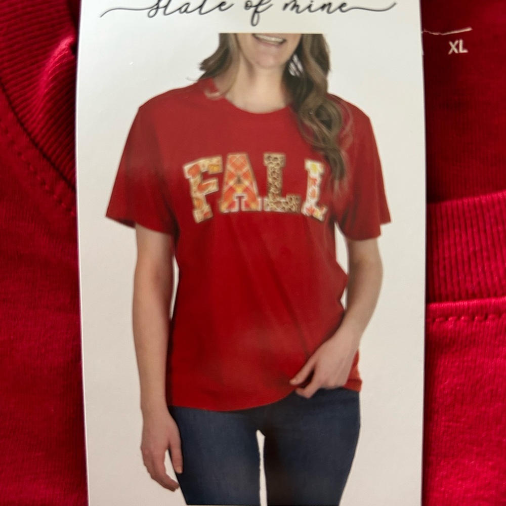 State of Mind Red Short Sleeve Tee